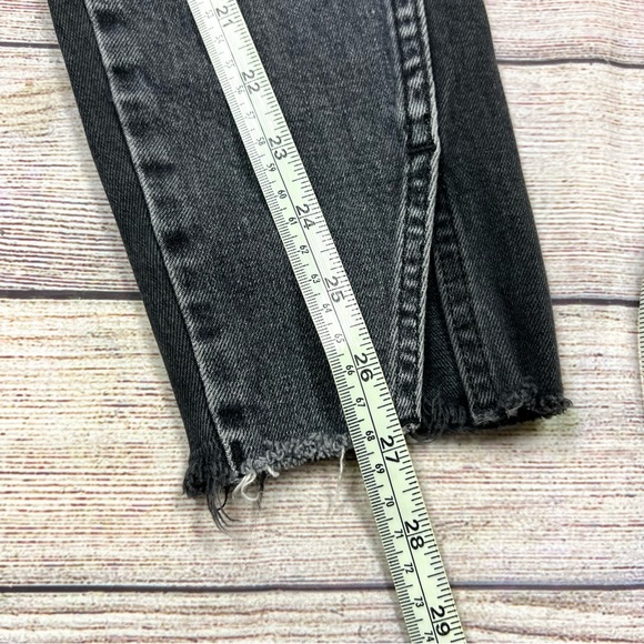 AMO Twist Two Tone Black Gray Dark & Stormy Ankle Jeans Size 28 - Picture 12 of 12